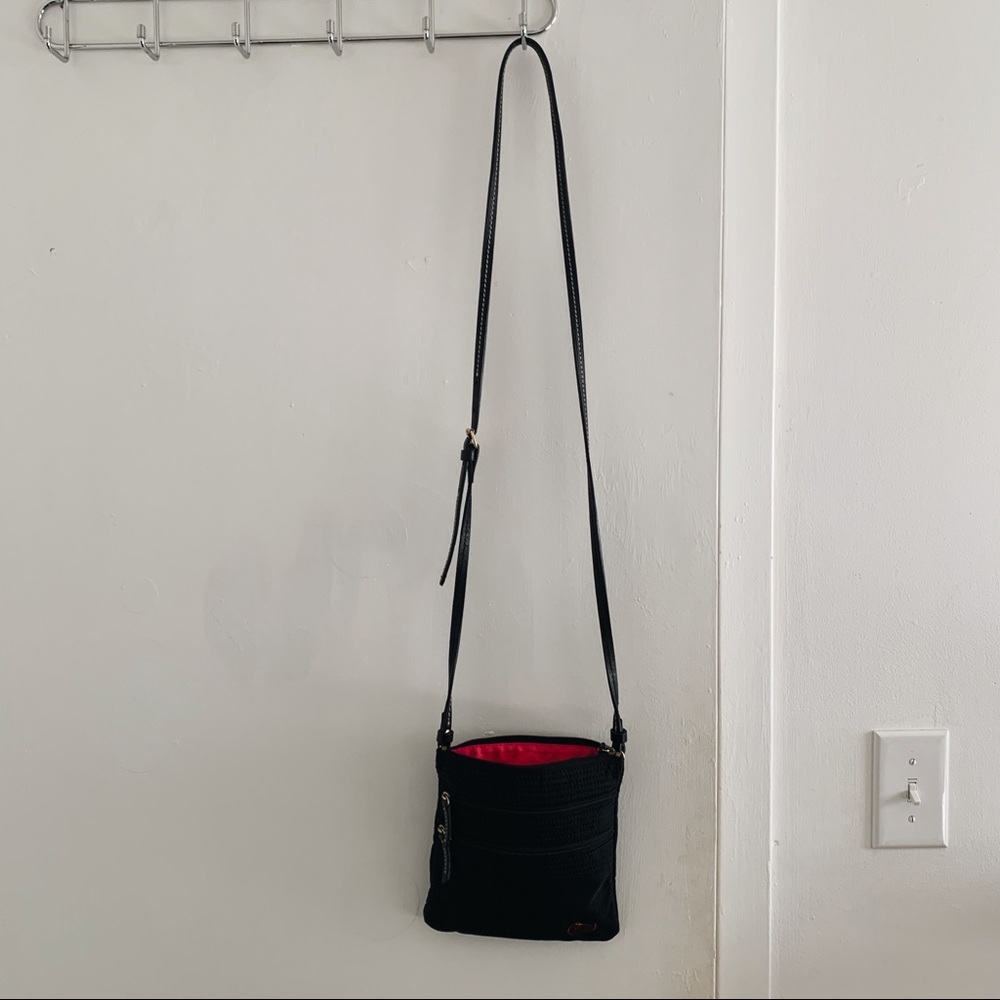 Dooney & Bourke black crossbody nylon purse